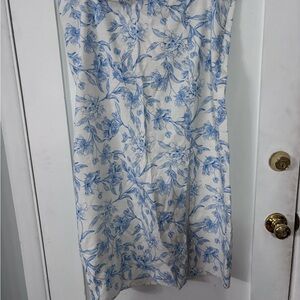 a new day Blue & White Floral maxi skirt